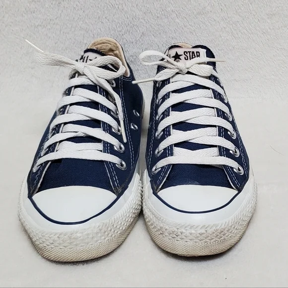 VINTAGE 80s Converse Chuck Taylor All-star Blue USA Made Low Top